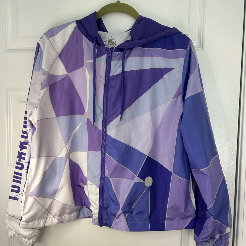 Disney Tomorrowland Purple and White Jacket